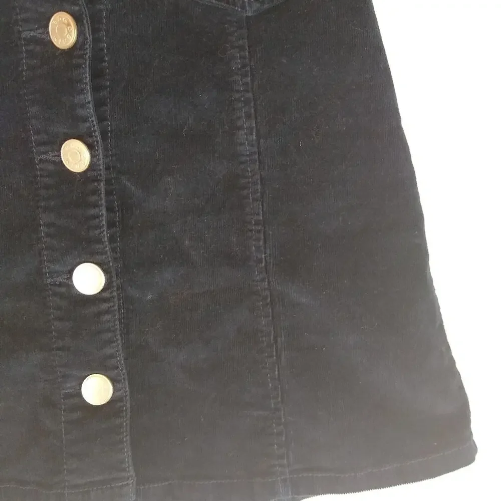 BDG Navy Needlecord Mini Skirt Size 2 - Picture 12 of 12